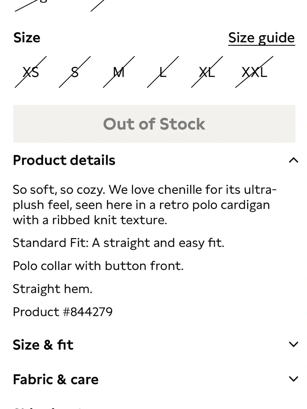 BR Chenille Cardigan
